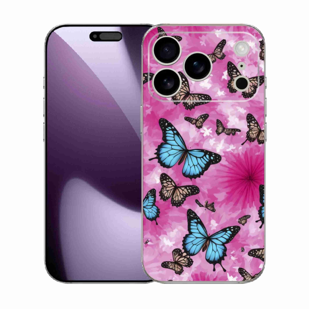 Zselés borítás mmCase iPhone 17 Pro készülékhez - pillangókert