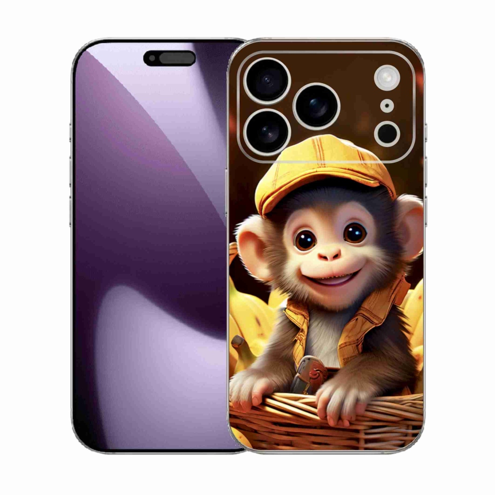 mmCase gél tok az iPhone 17 Pro-hoz – majom a kosárban