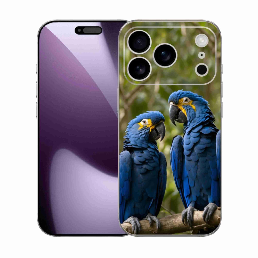mmCase gél tok az iPhone 17 Pro-hoz – papagáj-duó