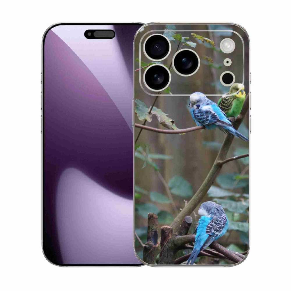 mmCase gél tok az iPhone 17 Pro-hoz – papagájok egy ágon