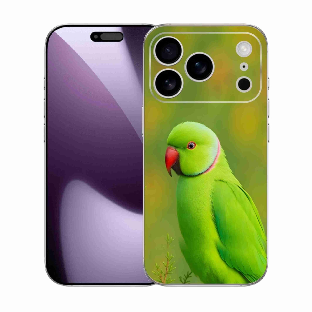 Zselés borítás mmCase iPhone 17 Pro készülékhez - papagáj alexandr 2