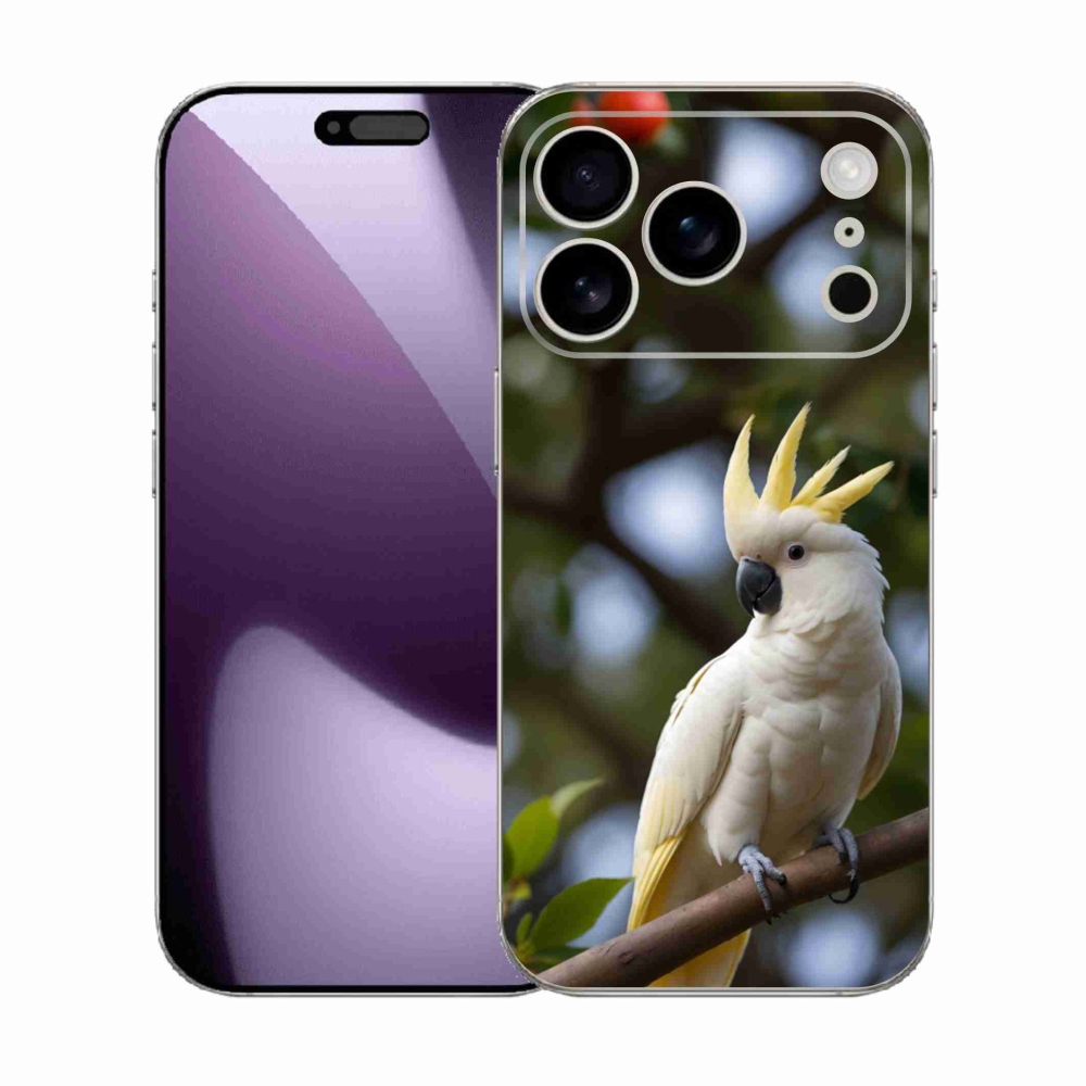 mmCase gél tok az iPhone 17 Pro-hoz – kakadu papagáj 3