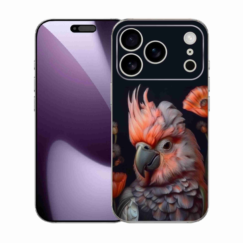 mmCase gél tok az iPhone 17 Pro-hoz – színes kakadu papagáj