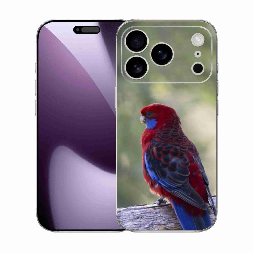 Zselés borítás mmCase iPhone 17 Pro készülékhez - papagáj rózsa