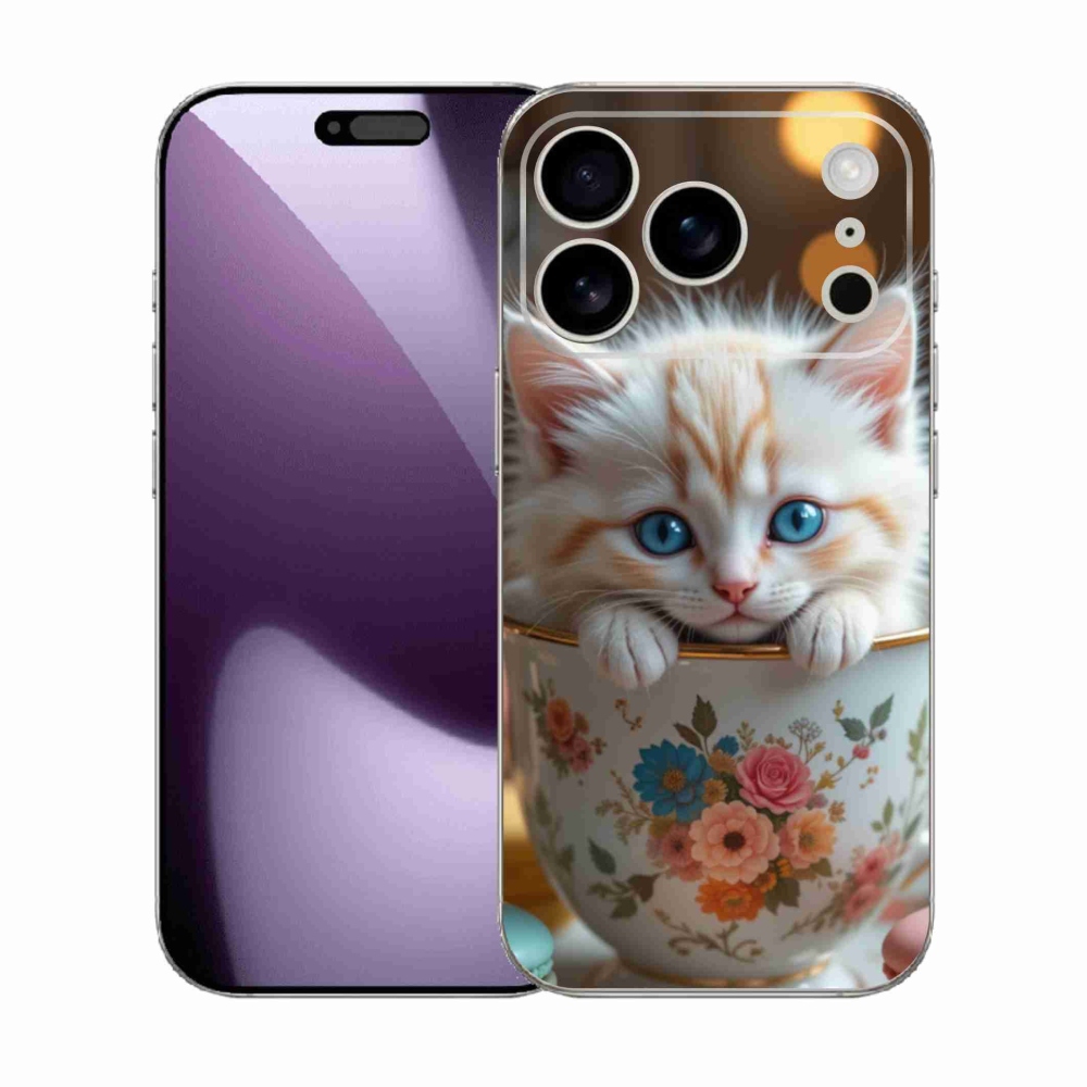 Gél borítás mmCase iPhone 17 Pro készülékhez - aranyos cica 6