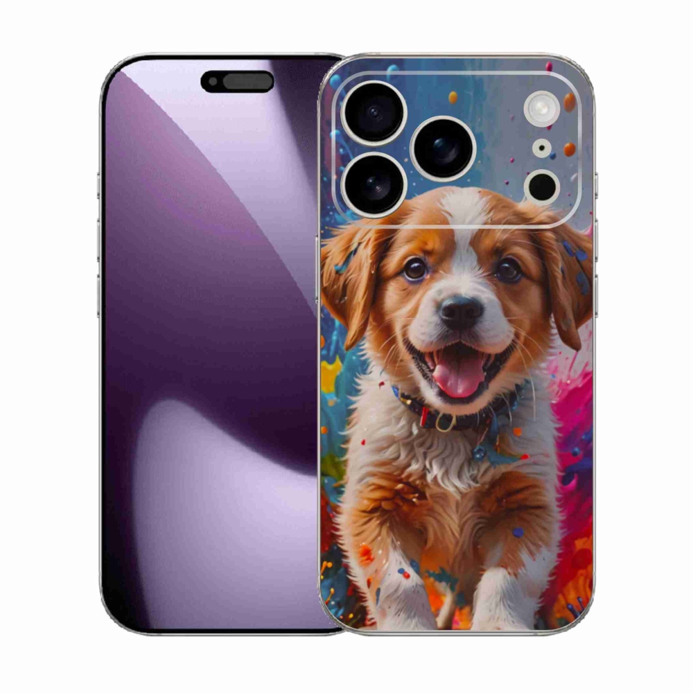 Gél borítás mmCase iPhone 17 Pro készülékhez - aranyos kiskutya 3