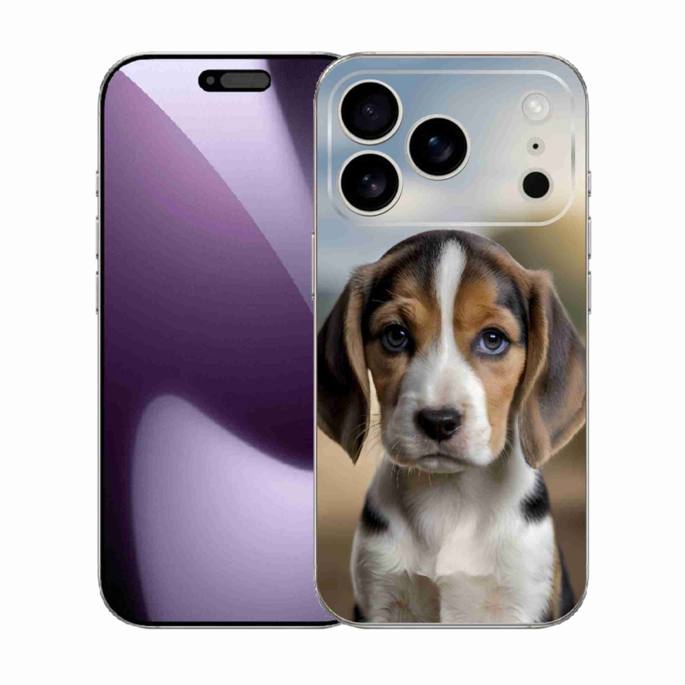 mmCase gél tok az iPhone 17 Pro-hoz – aranyos beagle