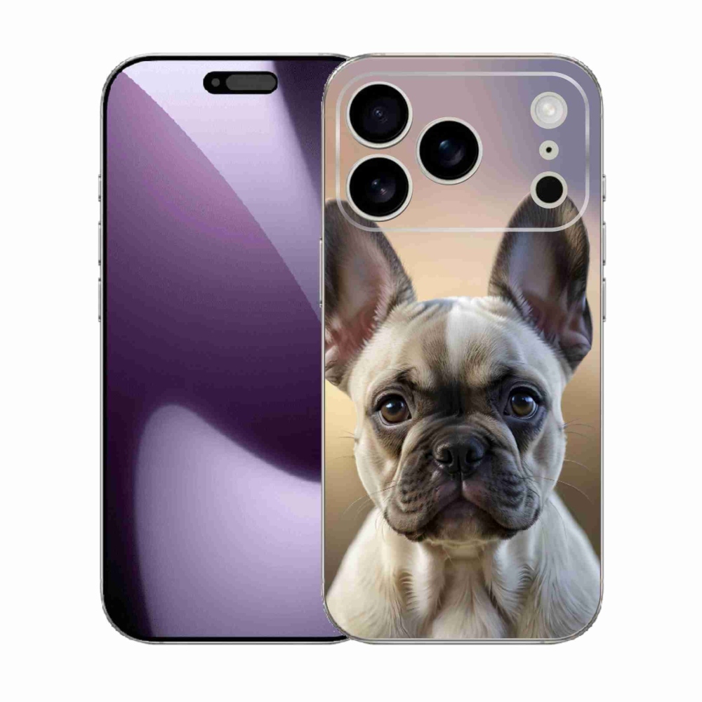 mmCase gél tok az iPhone 17 Pro-hoz – aranyos francia buldog