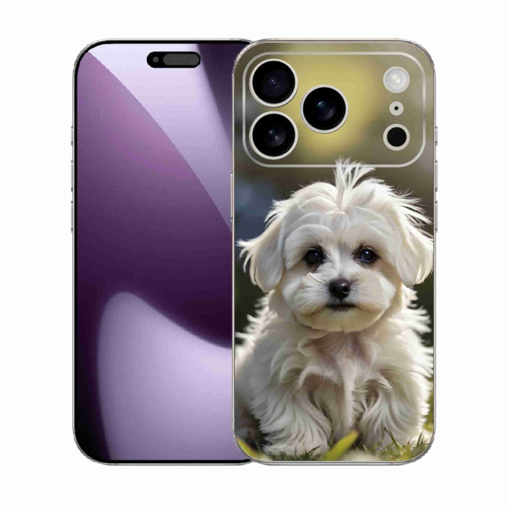 mmCase gél tok az iPhone 17 Pro-hoz – aranyos máltai kutyus