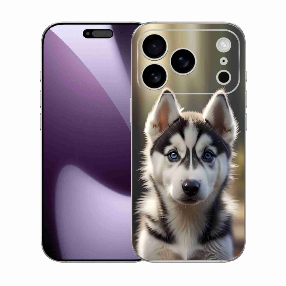 mmCase gél tok az iPhone 17 Pro-hoz – aranyos szibériai husky