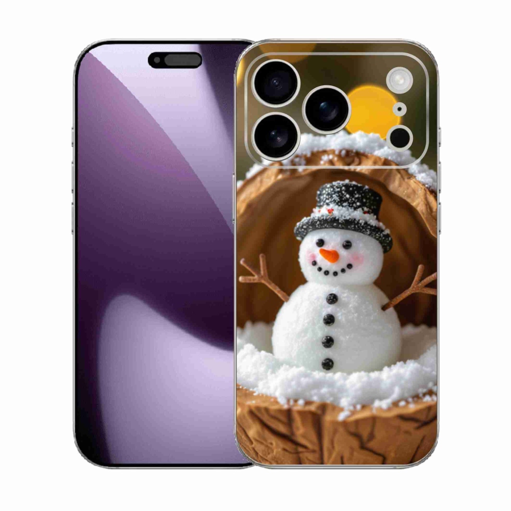 Gél borítás mmCase iPhone 17 Pro készülékhez - Hóember 4