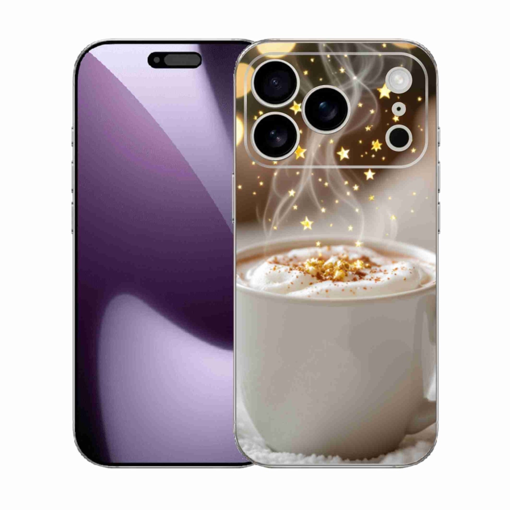 Gél borítás mmCase iPhone 17 Pro készülékhez - Karácsonyi forró ital