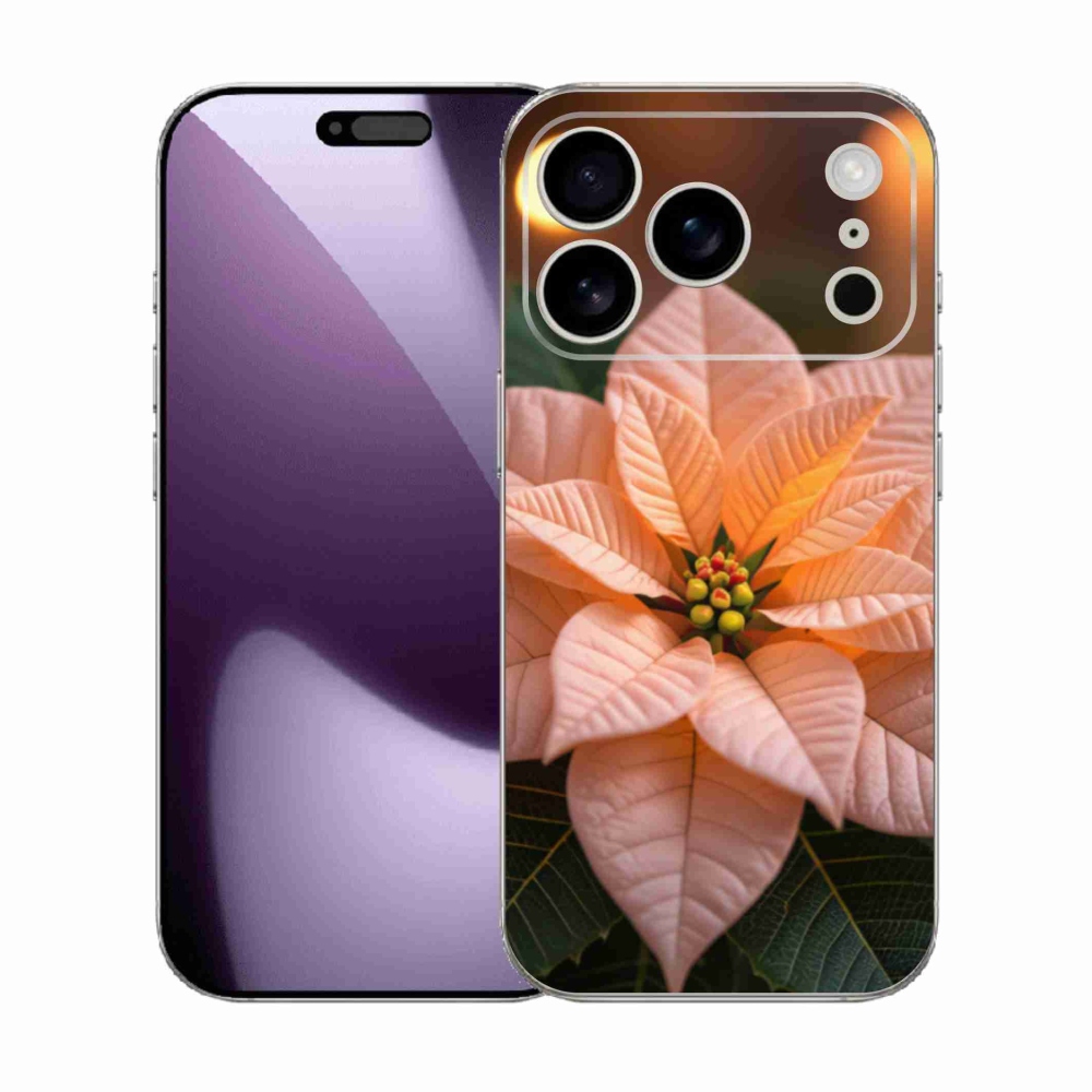 Zselés borítás mmCase iPhone 17 Pro készülékhez - mikulásvirág