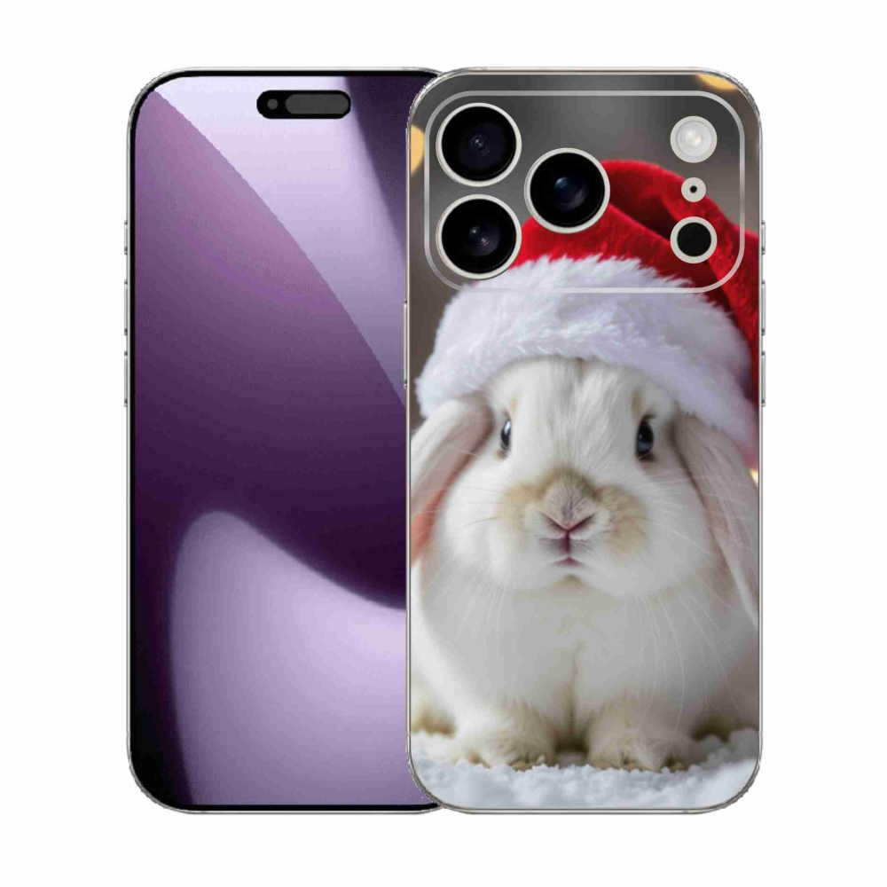 Gél borítás mmCase iPhone 17 Pro készülékhez - Karácsonyi nyúl