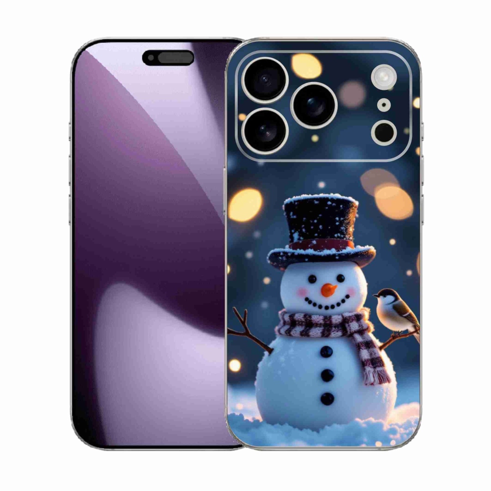mmCase gél tok az iPhone 17 Pro-hoz – karácsonyi hóember