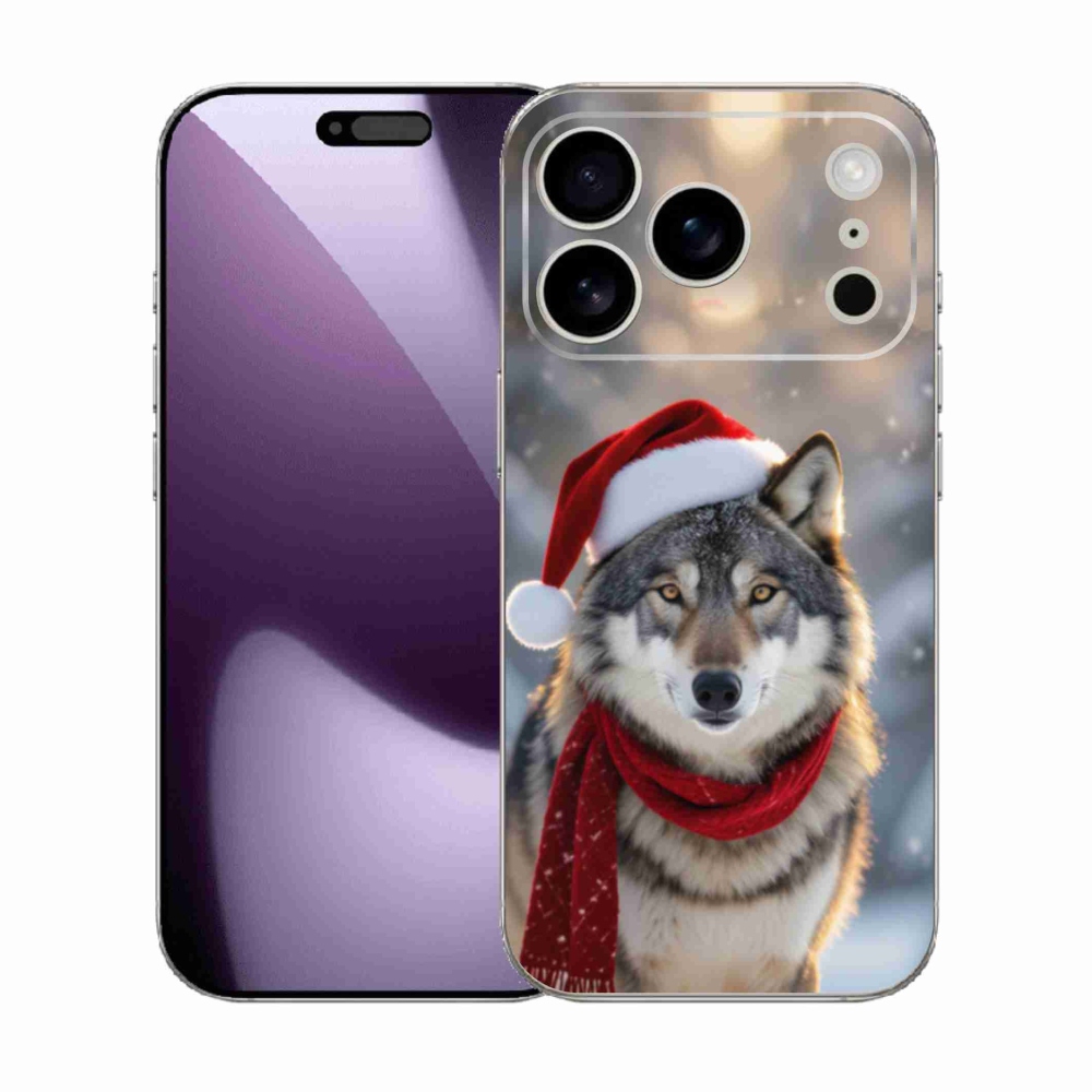 Gél borítás mmCase iPhone 17 Pro készülékhez - Karácsonyi farkas