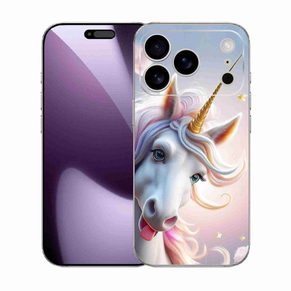 mmCase gél tok az iPhone 17 Pro-hoz – vidám egyszarvú