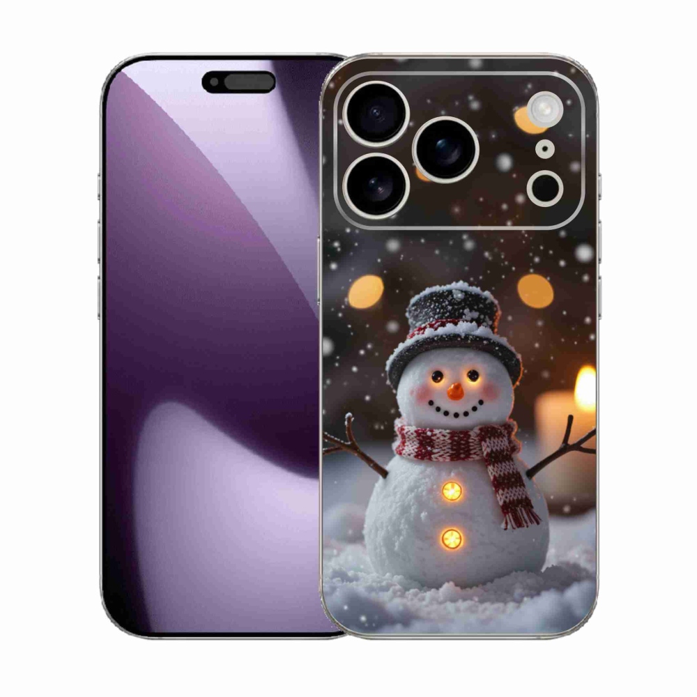 mmCase gél tok az iPhone 17 Pro-hoz – vidám hóember