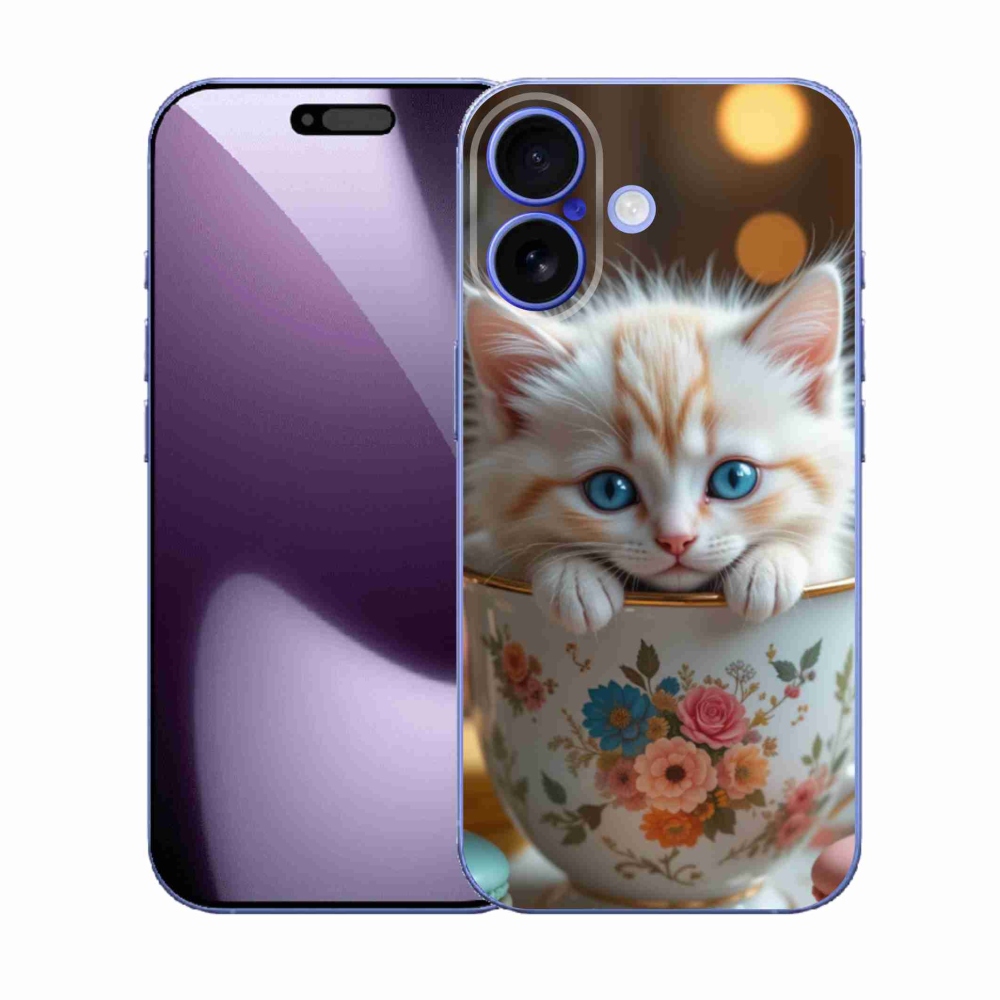 Gél borító mmCase iPhone 17 készülékhez - aranyos cica 6