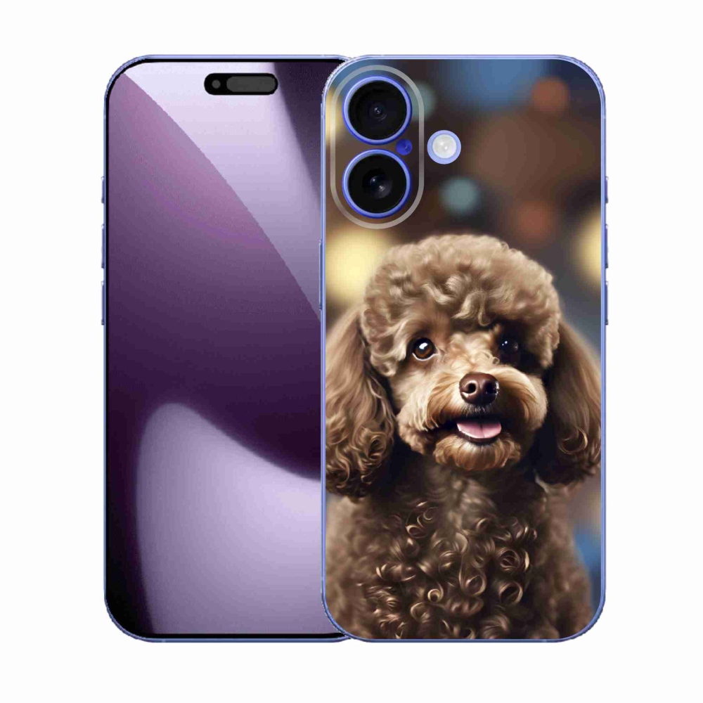 mmCase gél tok az iPhone 17-hez – aranyos pudli
