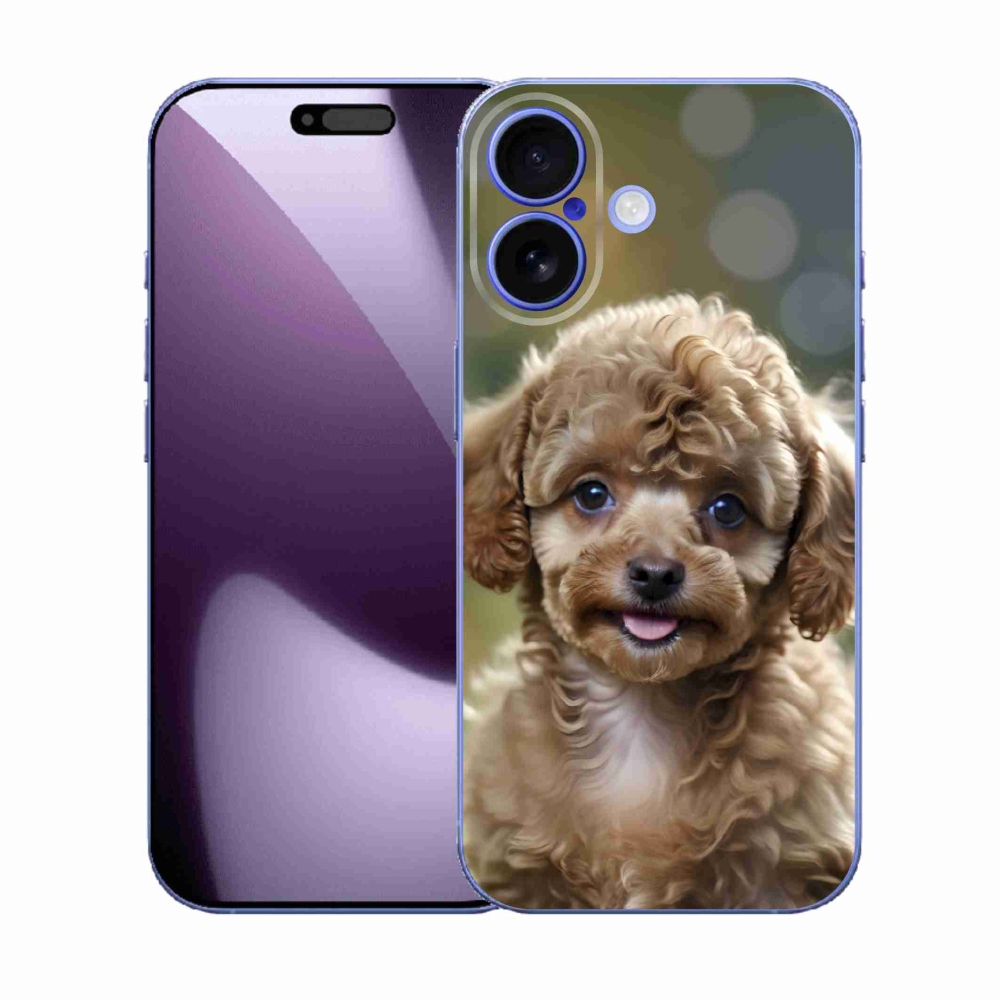 mmCase gél tok az iPhone 17-hez – aranyos pudli