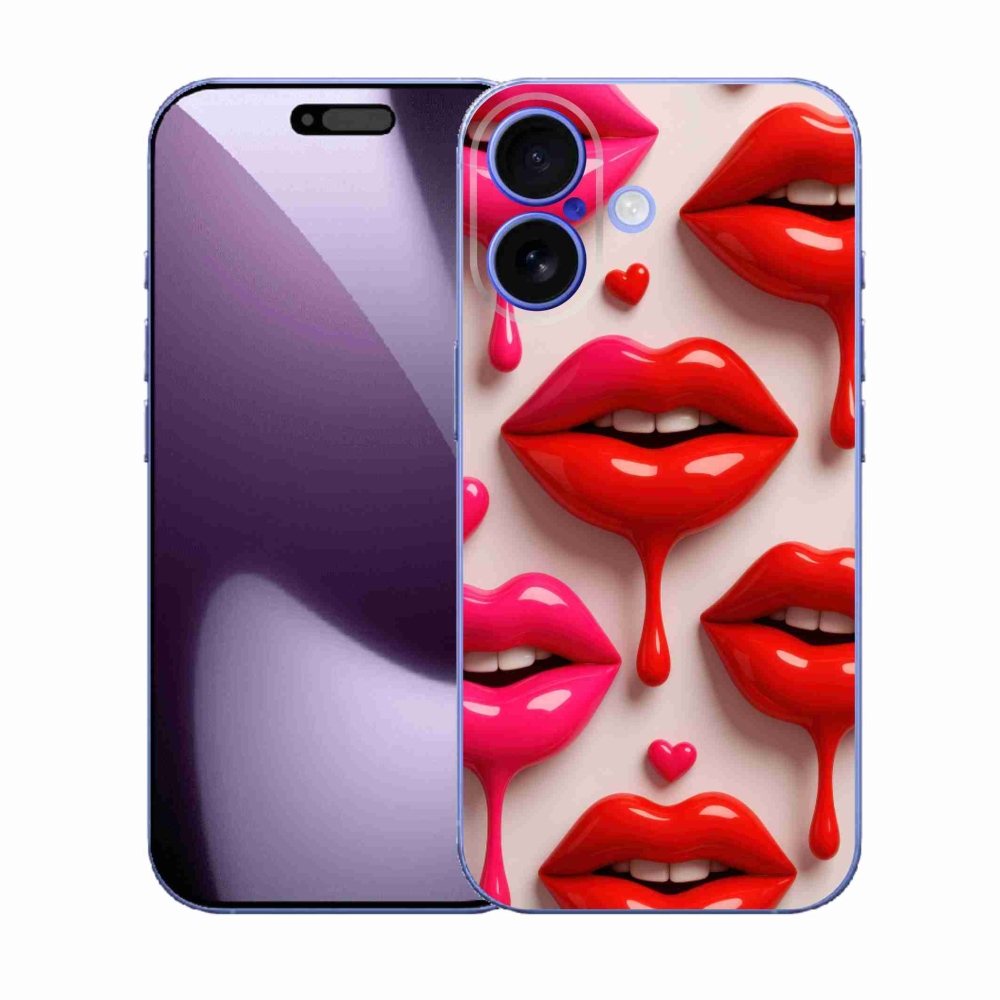 Zselés borítás mmCase iPhone 17 - ajkak 2