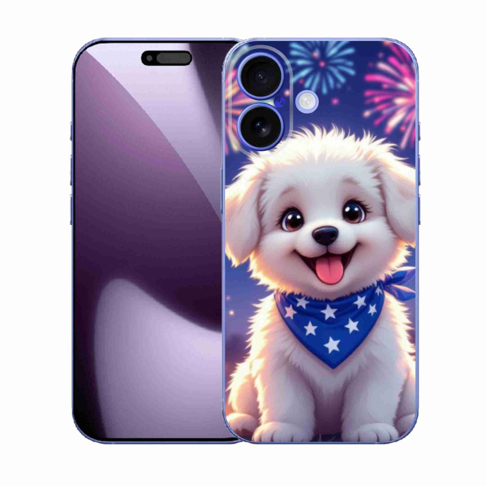 Gél borítás mmCase iPhone 17 készülékhez - ünnepi kiskutya