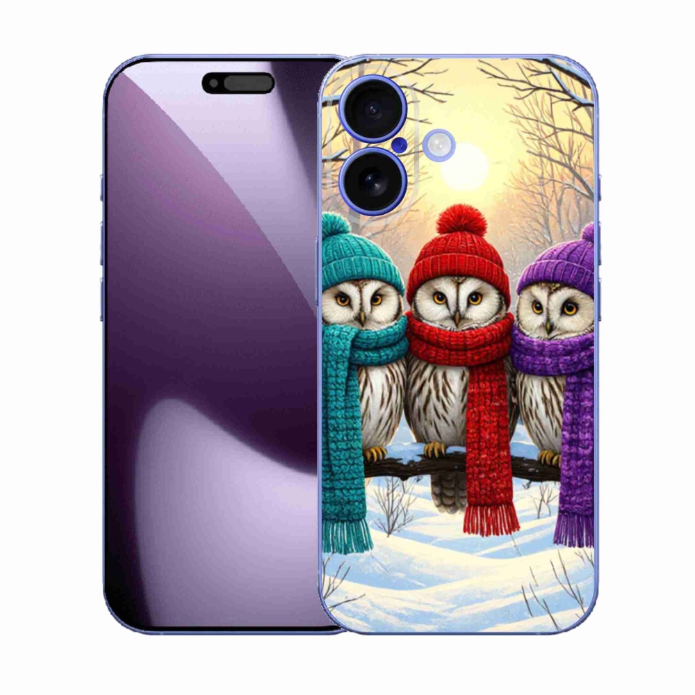 Gél borítás mmCase iPhone 17 készülékhez - bagoly barátok