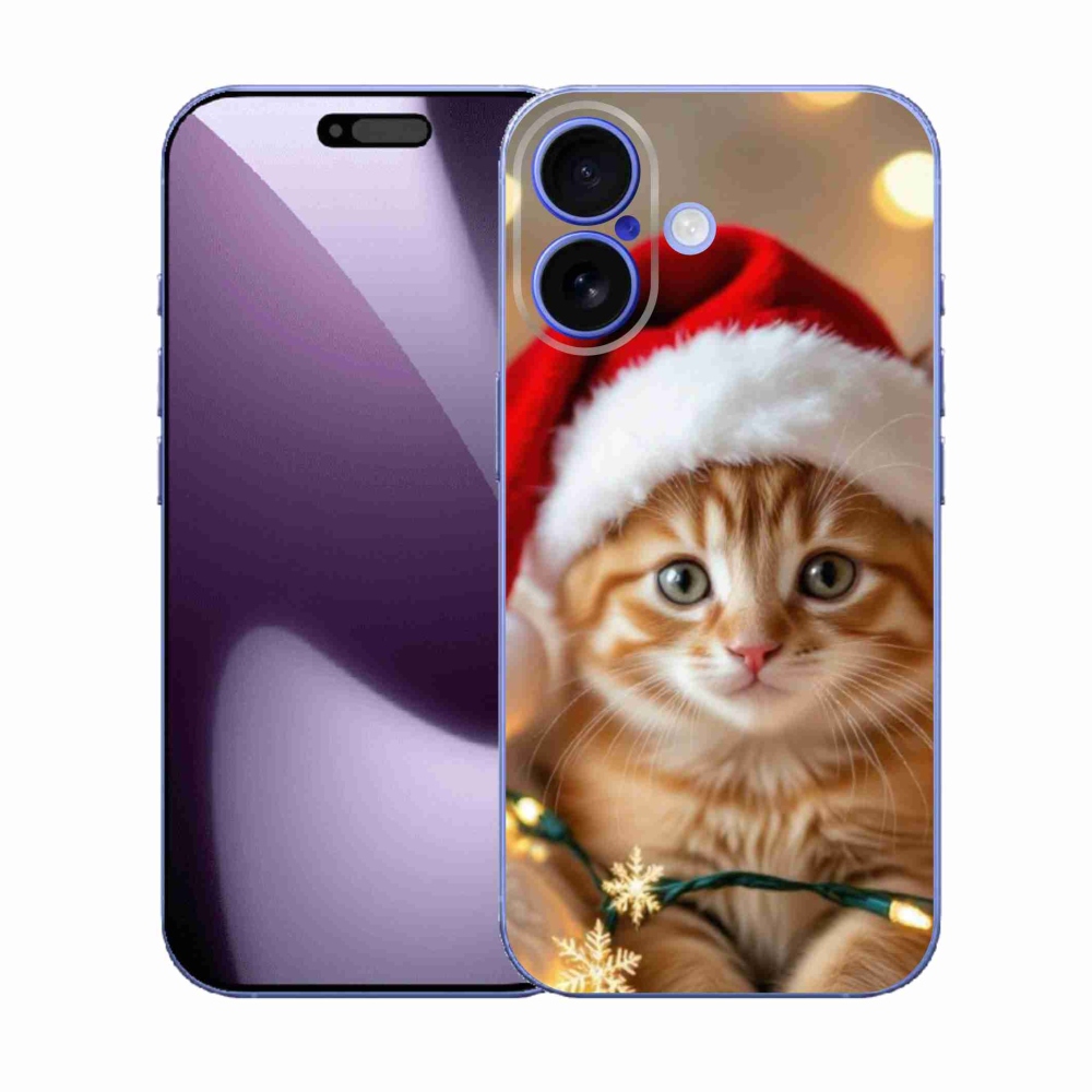 Gél borítás mmCase iPhone 17 készülékhez - Karácsonyi cica