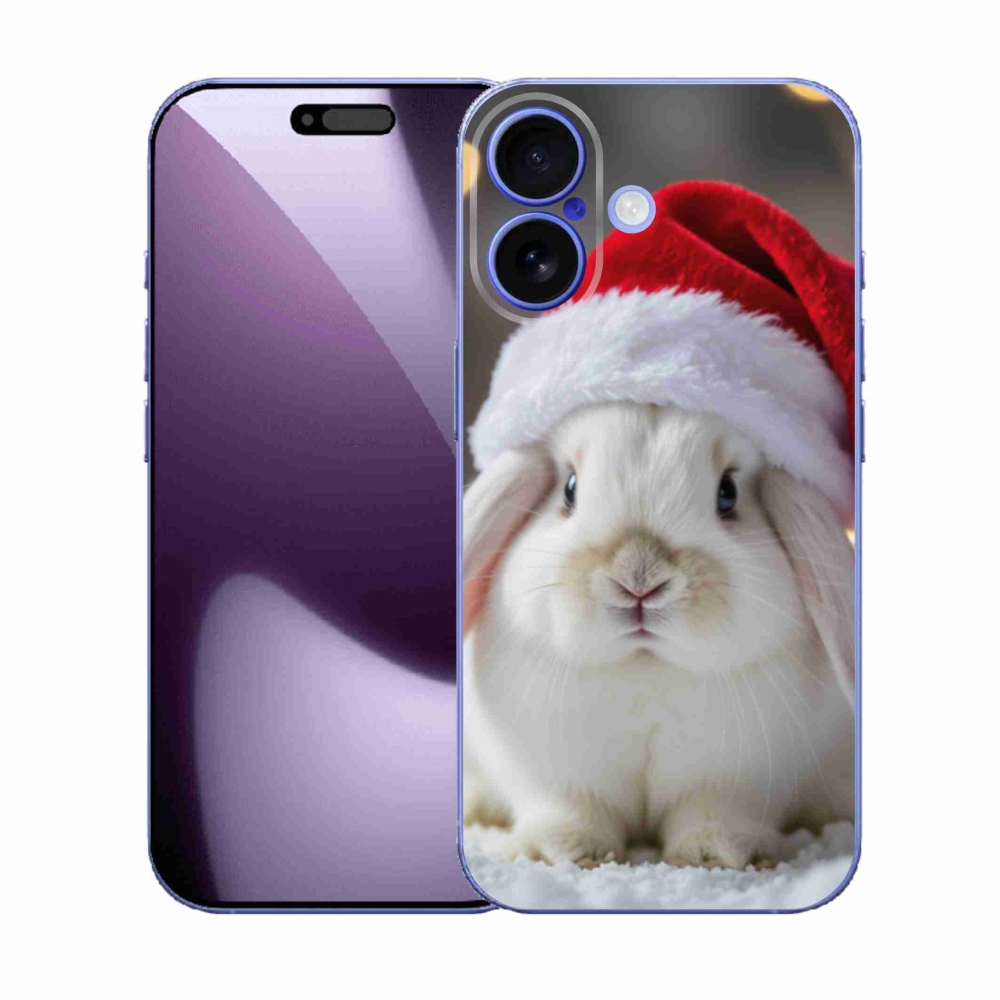 Gél borítás mmCase iPhone 17 készülékhez - Karácsonyi nyúl