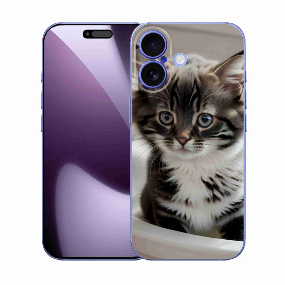 Gél borítás mmCase iPhone 17 készülékhez - kíváncsi cica