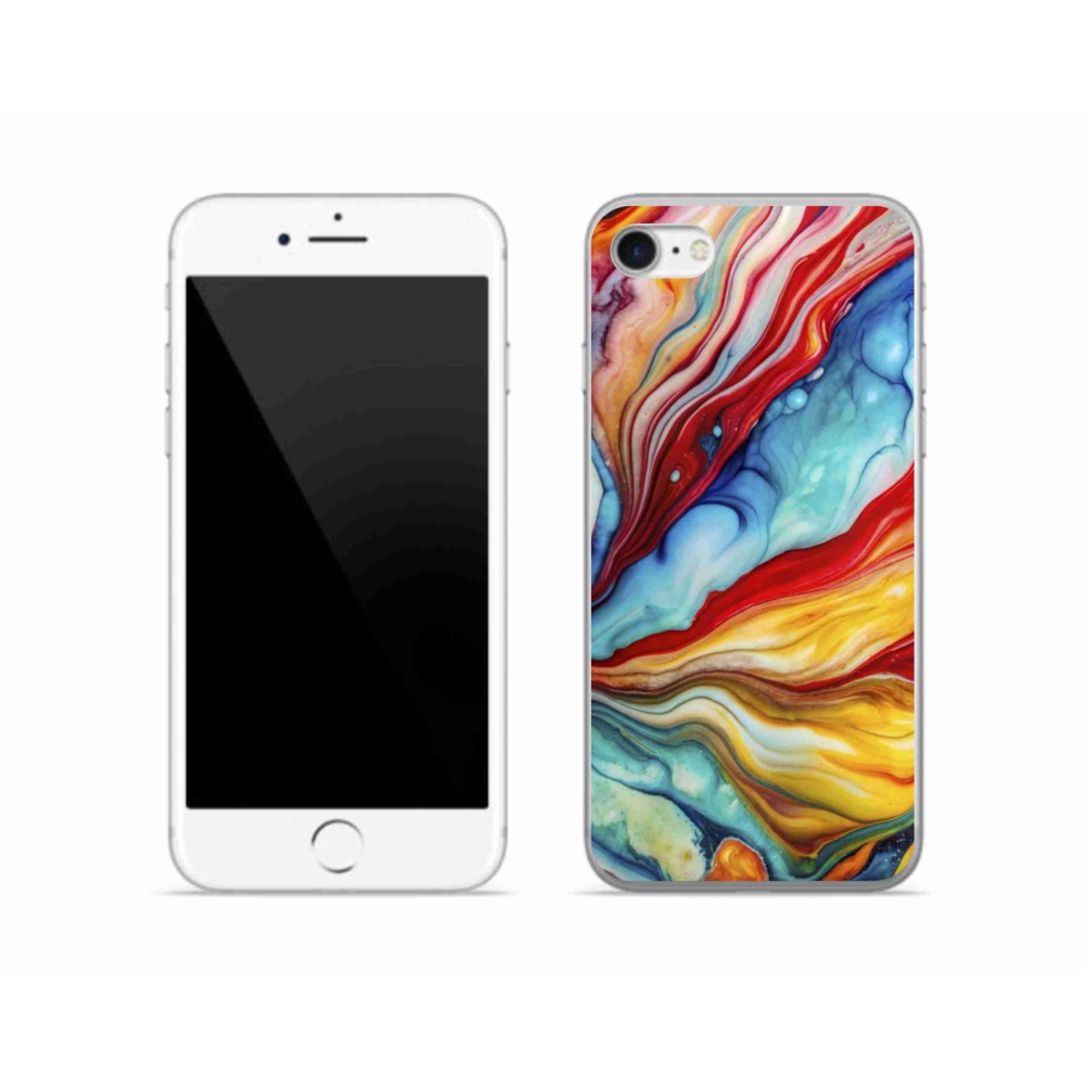 Gél borítás mmCase iPhone SE (2020) - absztrakt motívum 58