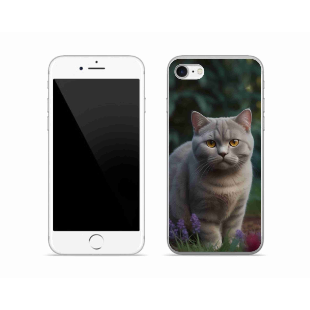 Zselés borítás mmCase iPhone SE (2020) - brit macska