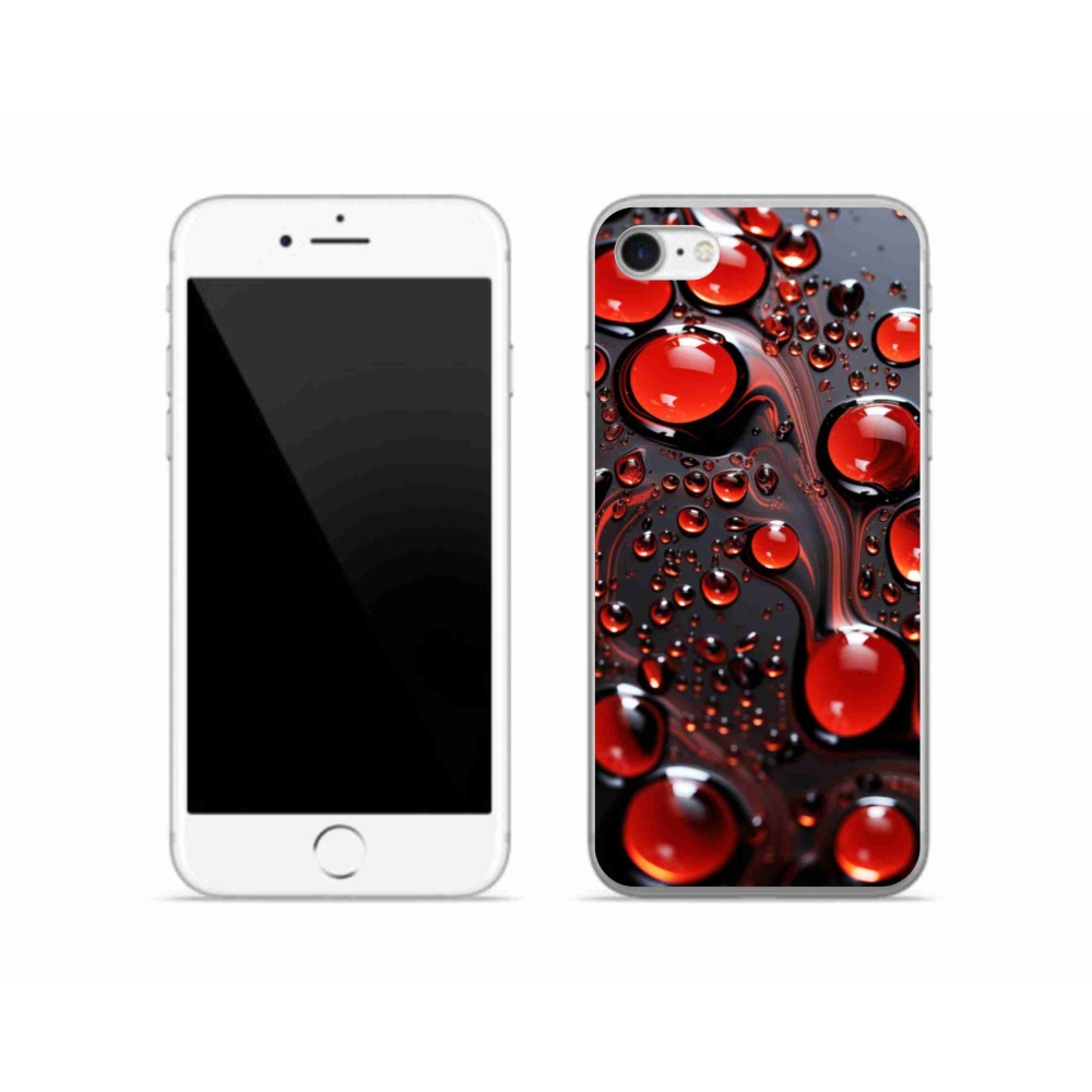 Zselés borítás mmCase iPhone SE (2020) - piros csepp 2