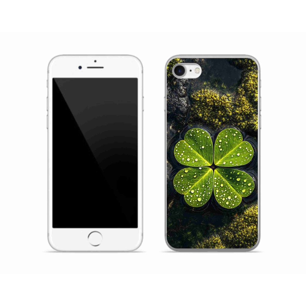 Zselés borítás mmCase iPhone SE (2020) - négylevelű lóhere