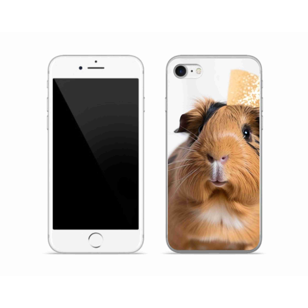 Zselés borítás mmCase iPhone SE (2020) - barna tengerimalachoz