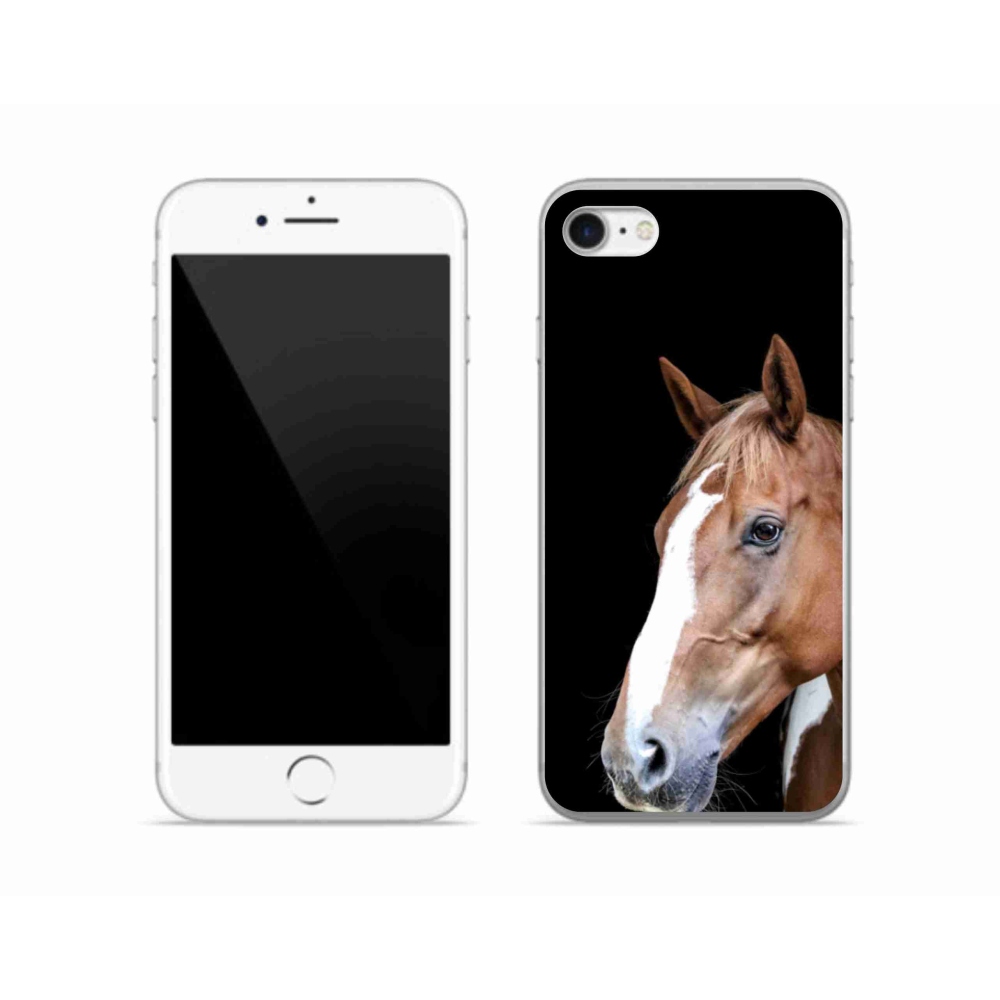 Zselés borítás mmCase iPhone SE (2020) - barna ló 3