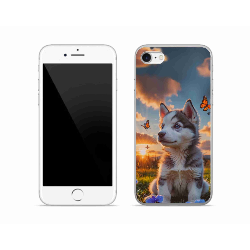 mmCase gél tok az iPhone SE (2020) készülékhez – husky naplementekor