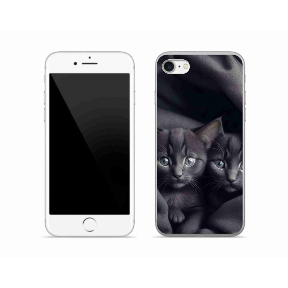Zselés borítás mmCase iPhone SE (2020) - macska duo