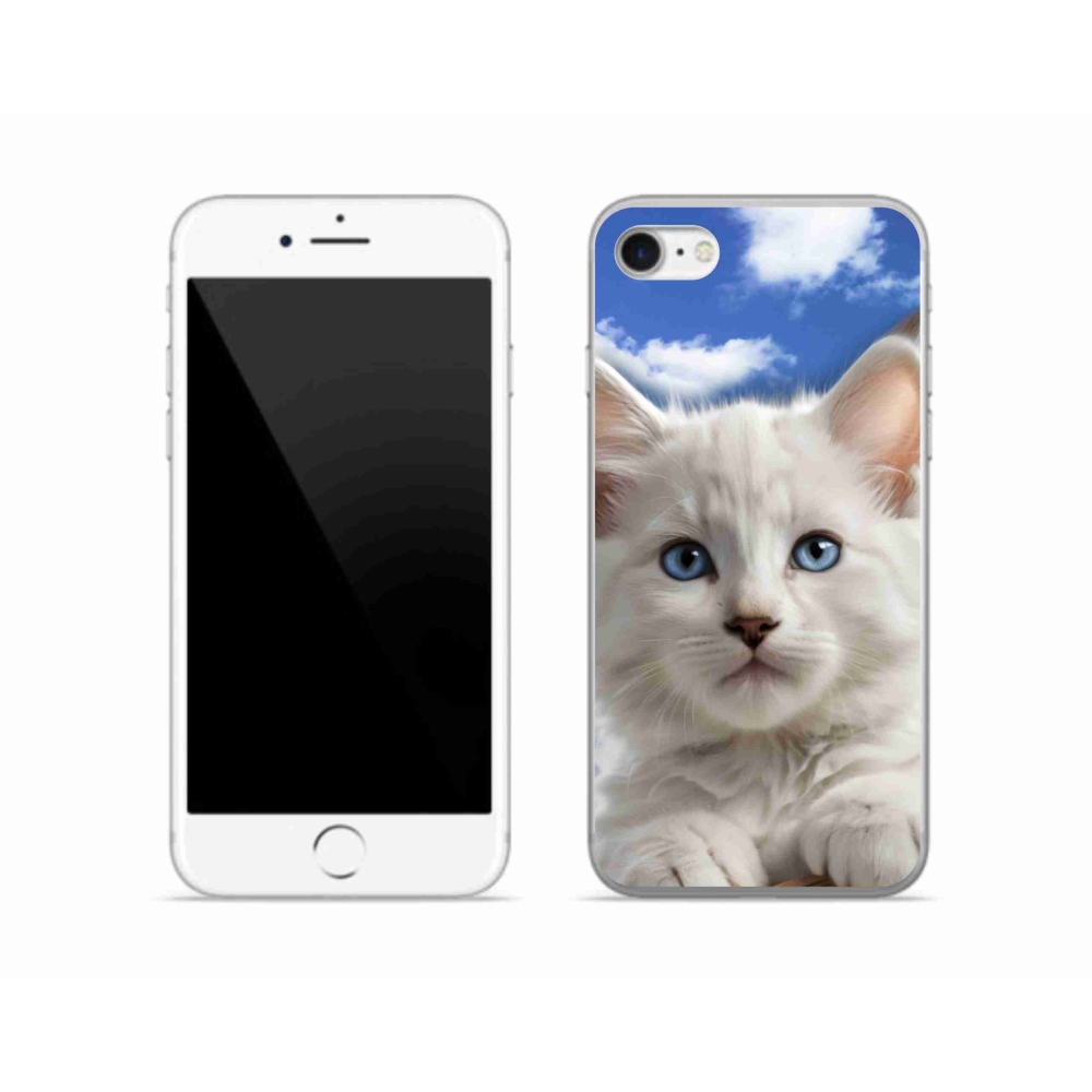 mmCase gél tok az iPhone SE (2020) készülékhez – cica és felhők