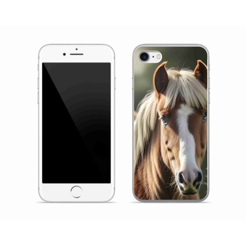 mmCase gél tok az iPhone SE (2020) készülékhez – világos sörényű ló