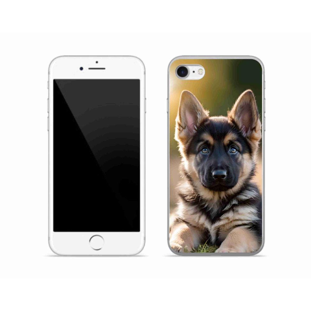 mmCase gél tok az iPhone SE (2020) készülékhez – német juhászkutya a természetben