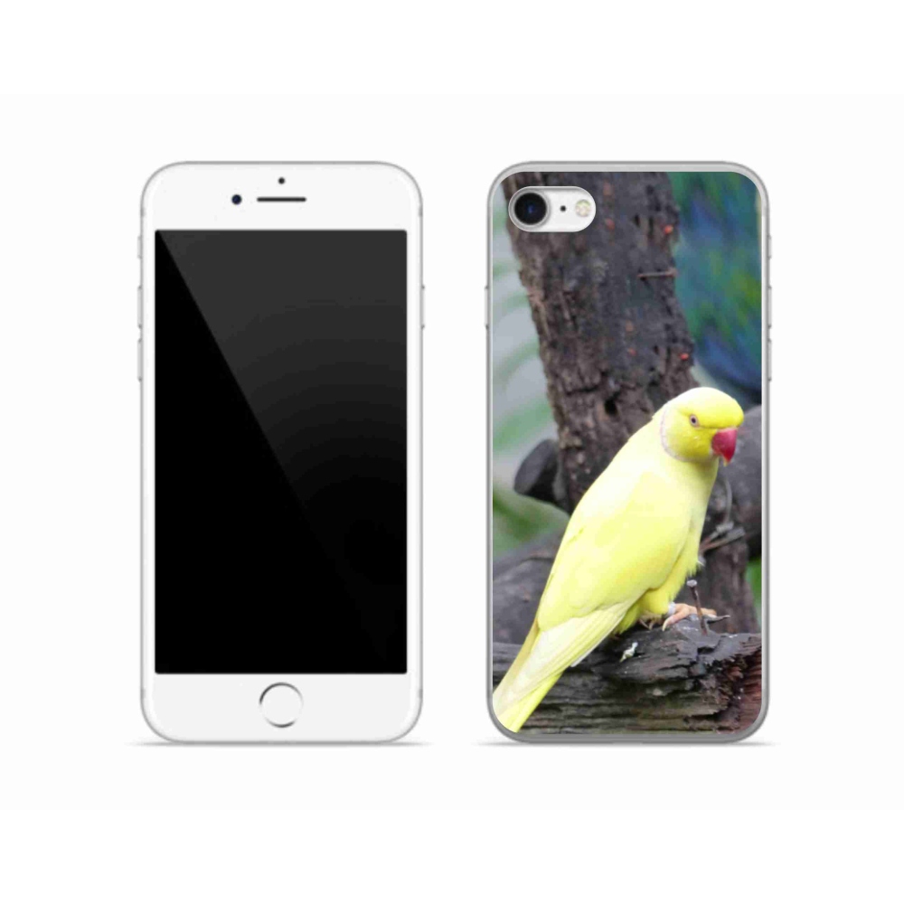 Zselés borítás mmCase iPhone SE (2020) - papagáj alexander sárga