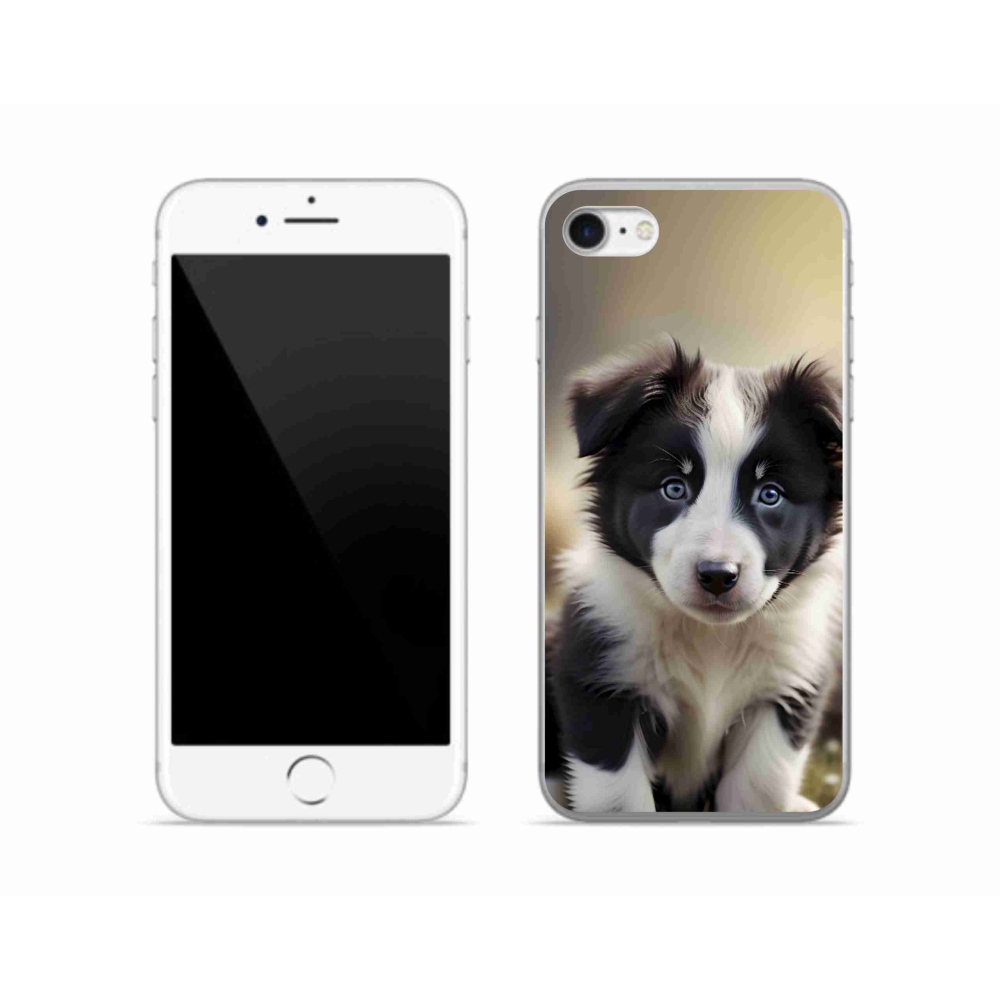 mmCase gél tok az iPhone SE (2020) készülékhez – aranyos border collie