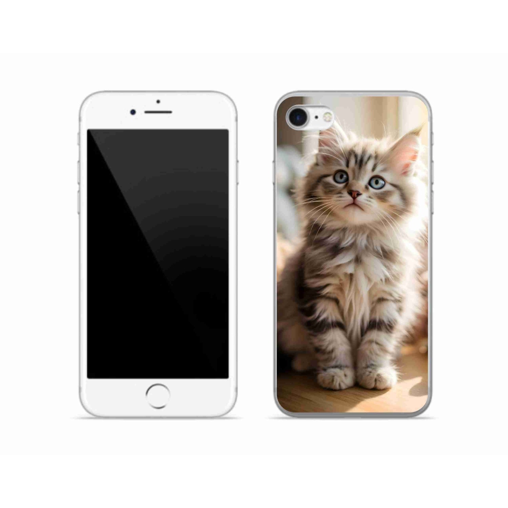 mmCase gél tok az iPhone SE (2020) készülékhez – aranyos cica 10