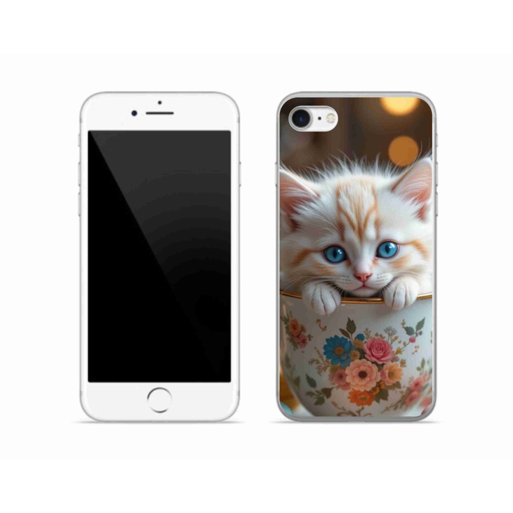 Zselés borítás mmCase iPhone SE (2020) - aranyos cica 6