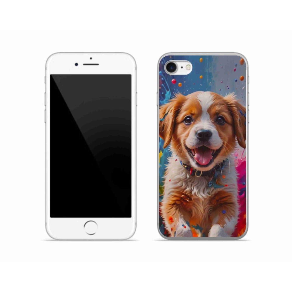 Gél borítás mmCase iPhone SE (2020) - aranyos kiskutya 3