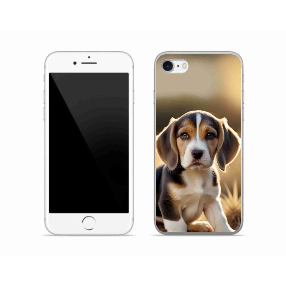 mmCase gél tok az iPhone SE (2020) készülékhez – aranyos beagle