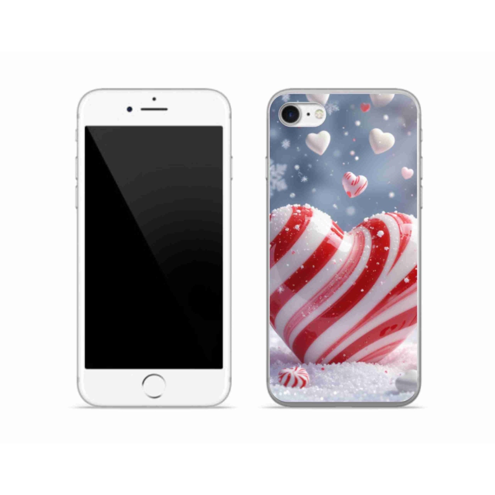 Zselés borítás mmCase iPhone SE (2020) - édes szívecske