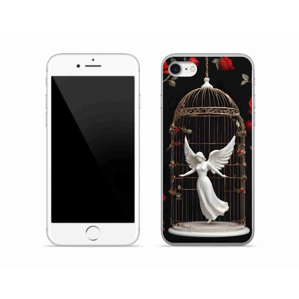 Zselés borítás mmCase iPhone SE (2020) - csapdába esett angyal